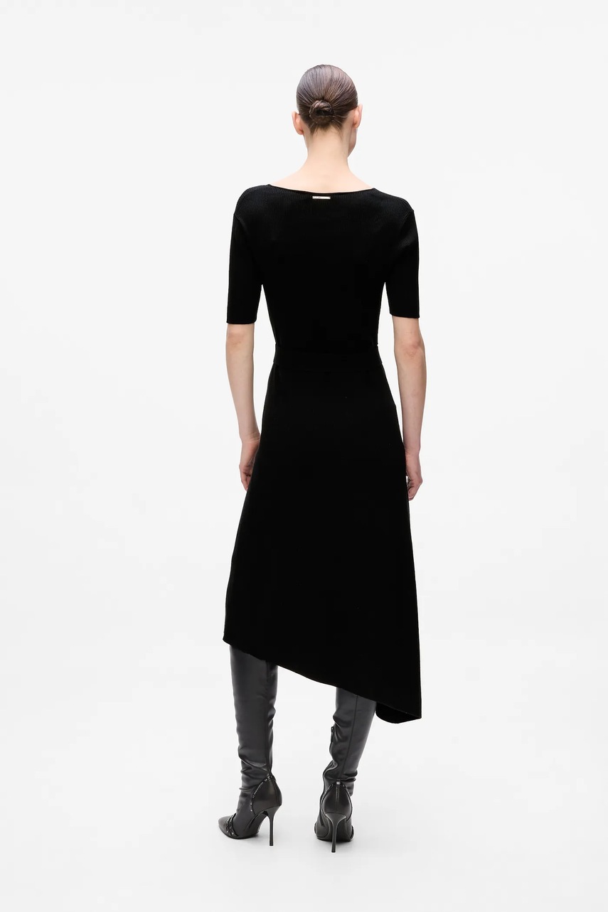 Платье Karl Lagerfeld цвет чёрный midi облегающее A4W13026