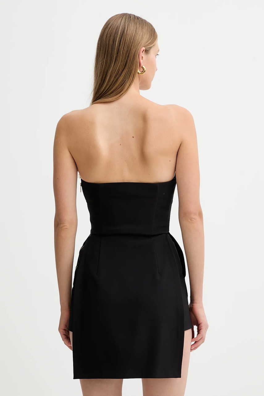 Сукня Elisabetta Franchi колір чорний mini облягаюча AB82457E2