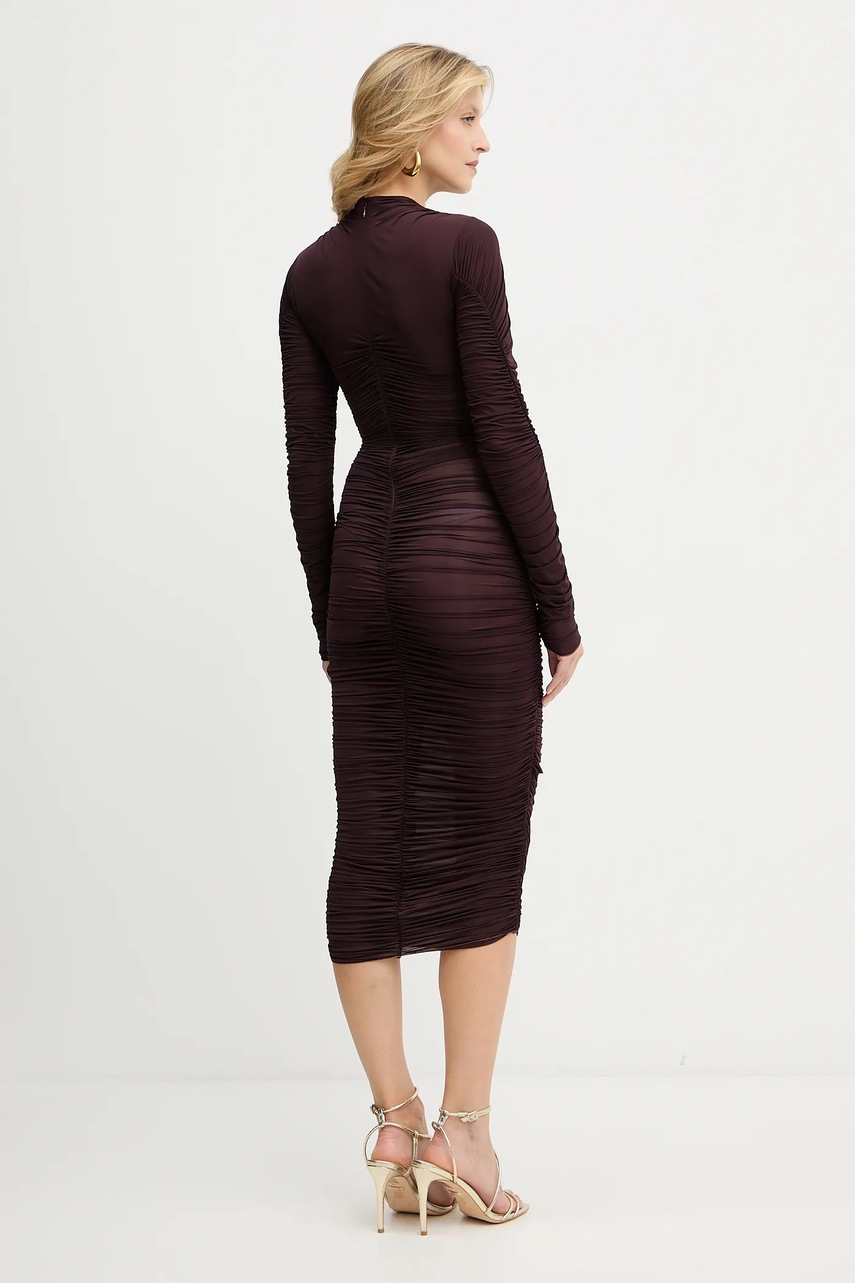 Сукня Elisabetta Franchi колір фіолетовий maxi облягаюча AB88857E2