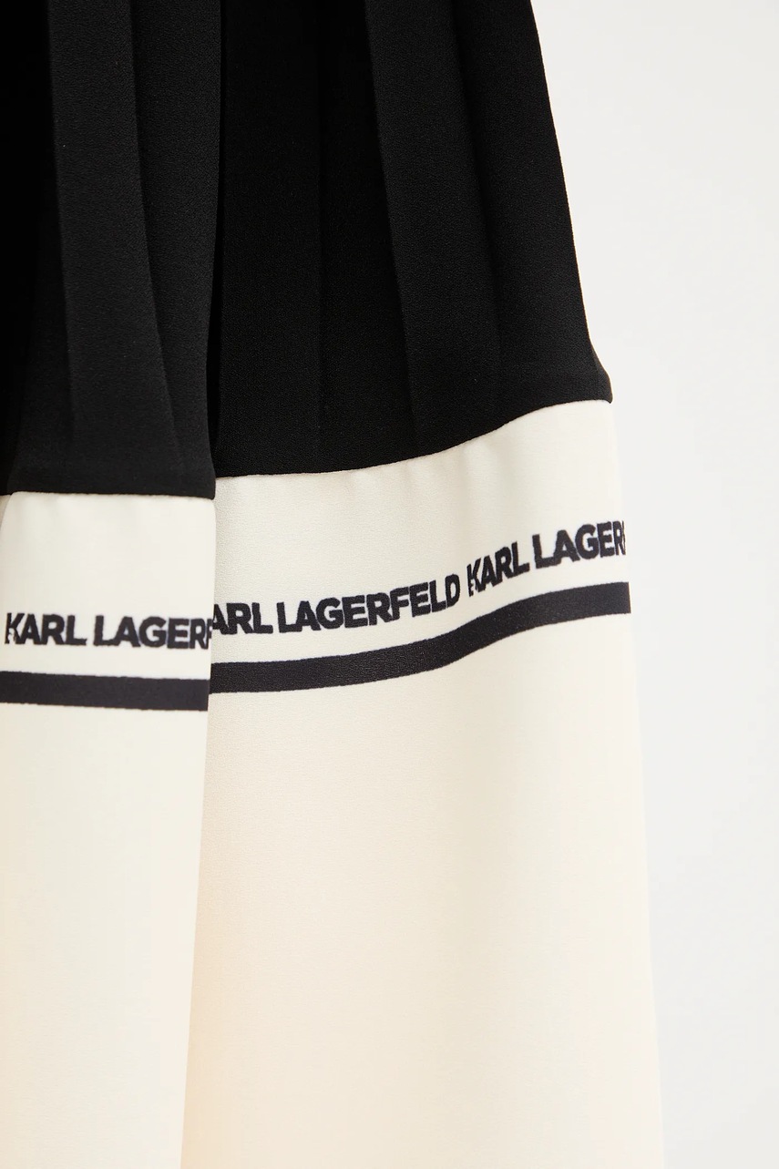 Сукня Karl Lagerfeld колір чорний midi oversize A4W13047