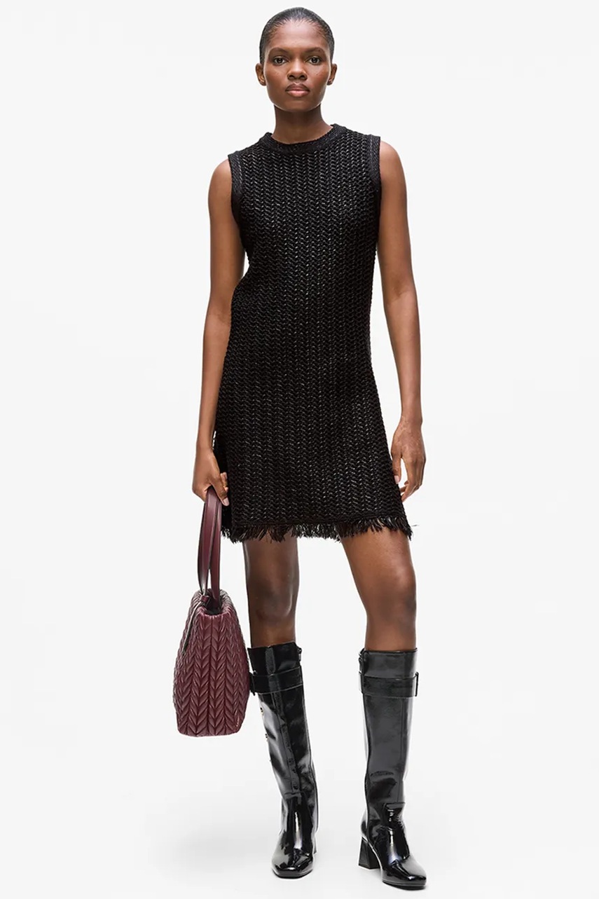 Сукня Karl Lagerfeld колір чорний mini розкльошена A4W13032