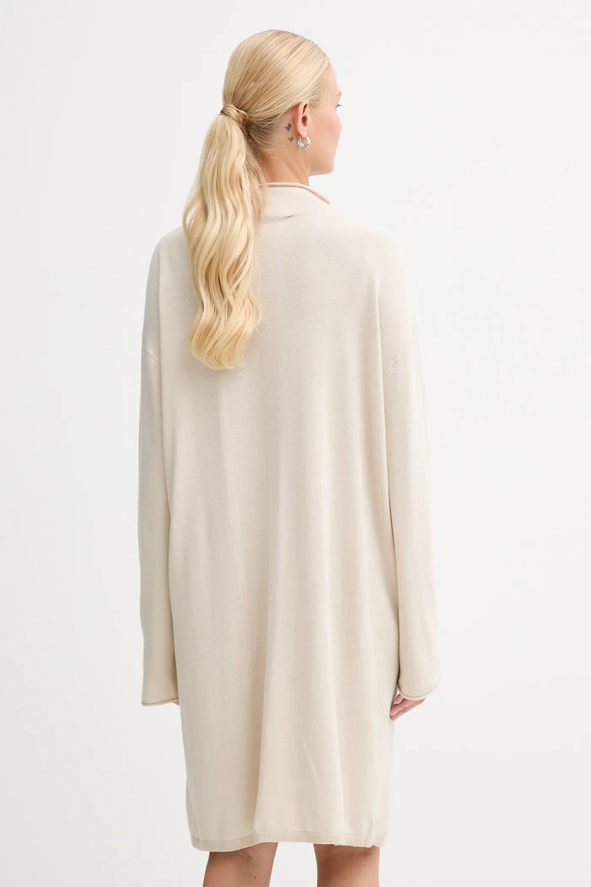 Сукня з додаванням вовни Marc O'Polo колір бежевий mini oversize 509511867033