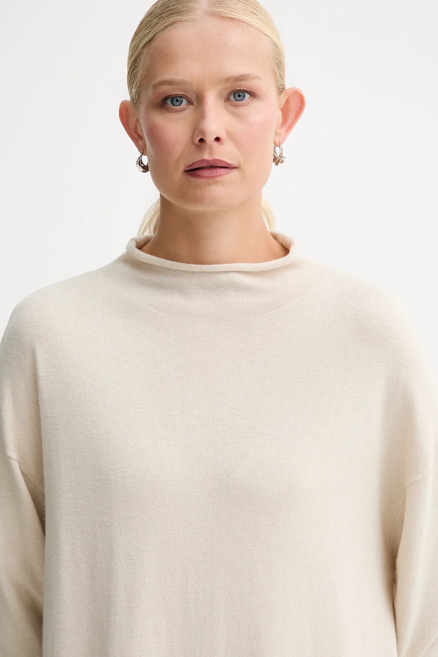 Сукня з додаванням вовни Marc O'Polo колір бежевий mini oversize 509511867033
