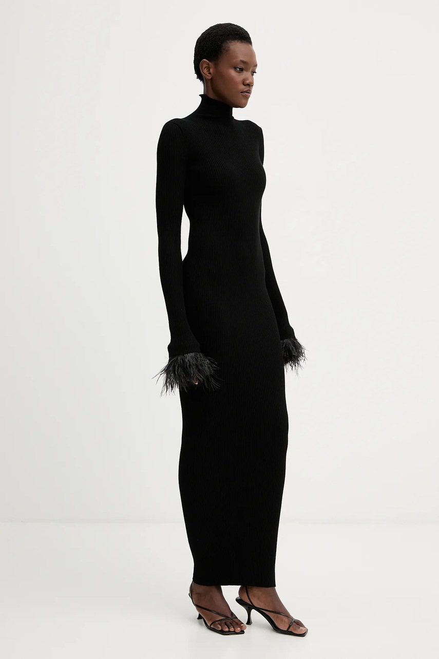 Сукня Aniye By колір чорний maxi облягаюча 181049