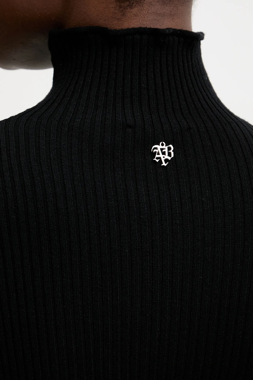 Сукня Aniye By колір чорний maxi облягаюча 181049