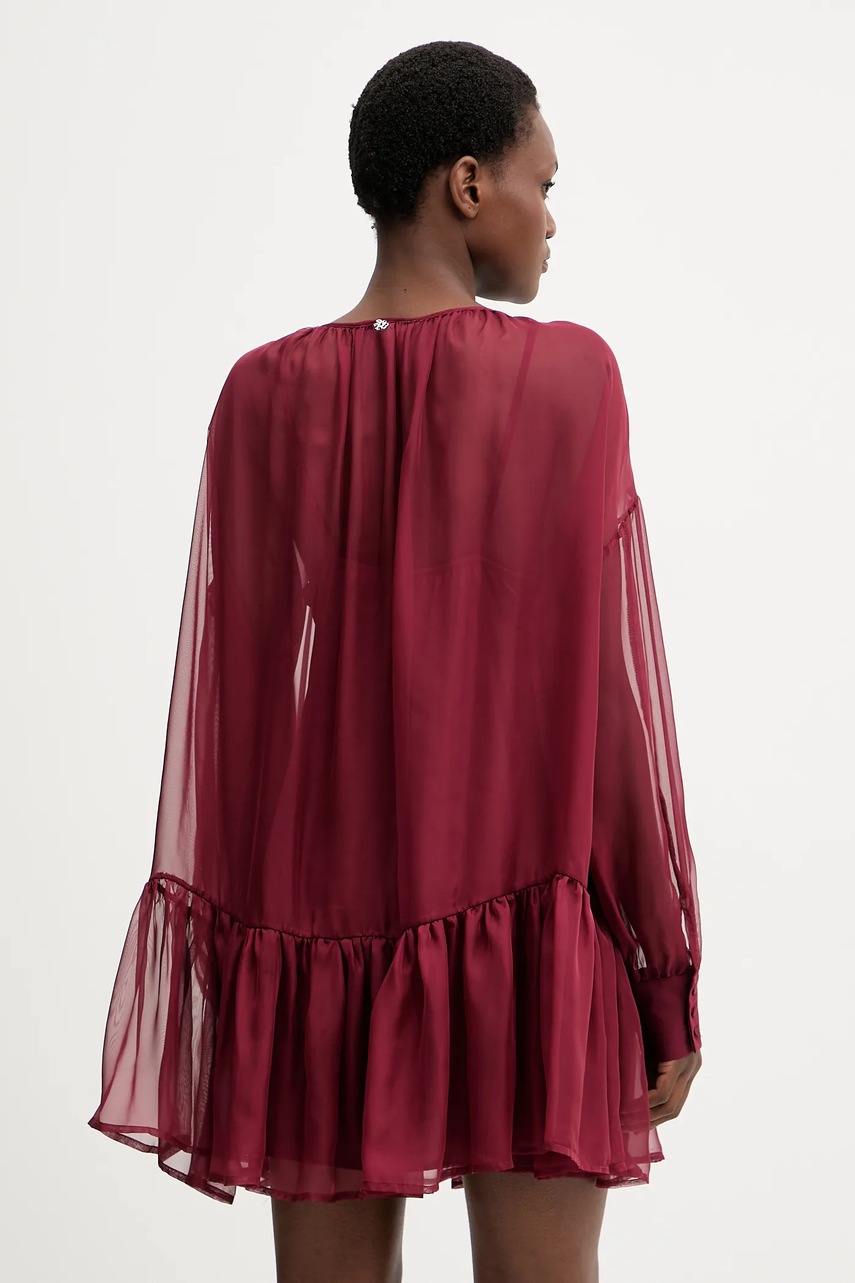 Сукня Aniye By колір бордовий mini розкльошена 181525