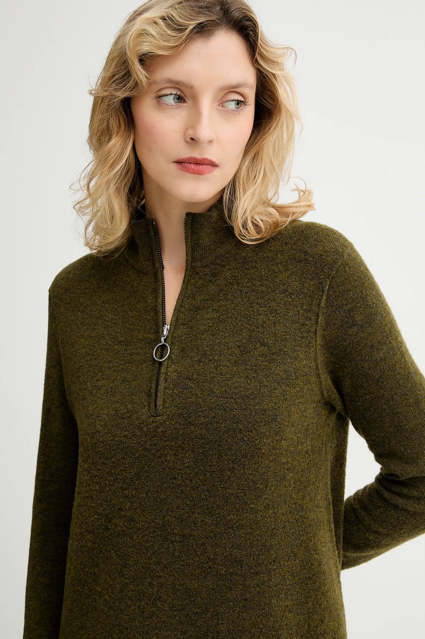 Сукня з додаванням вовни Marc O'Polo колір зелений mini пряма 5000006932