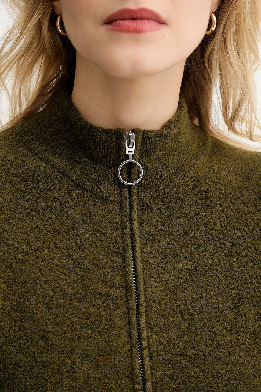 Сукня з додаванням вовни Marc O'Polo колір зелений mini пряма 5000006932