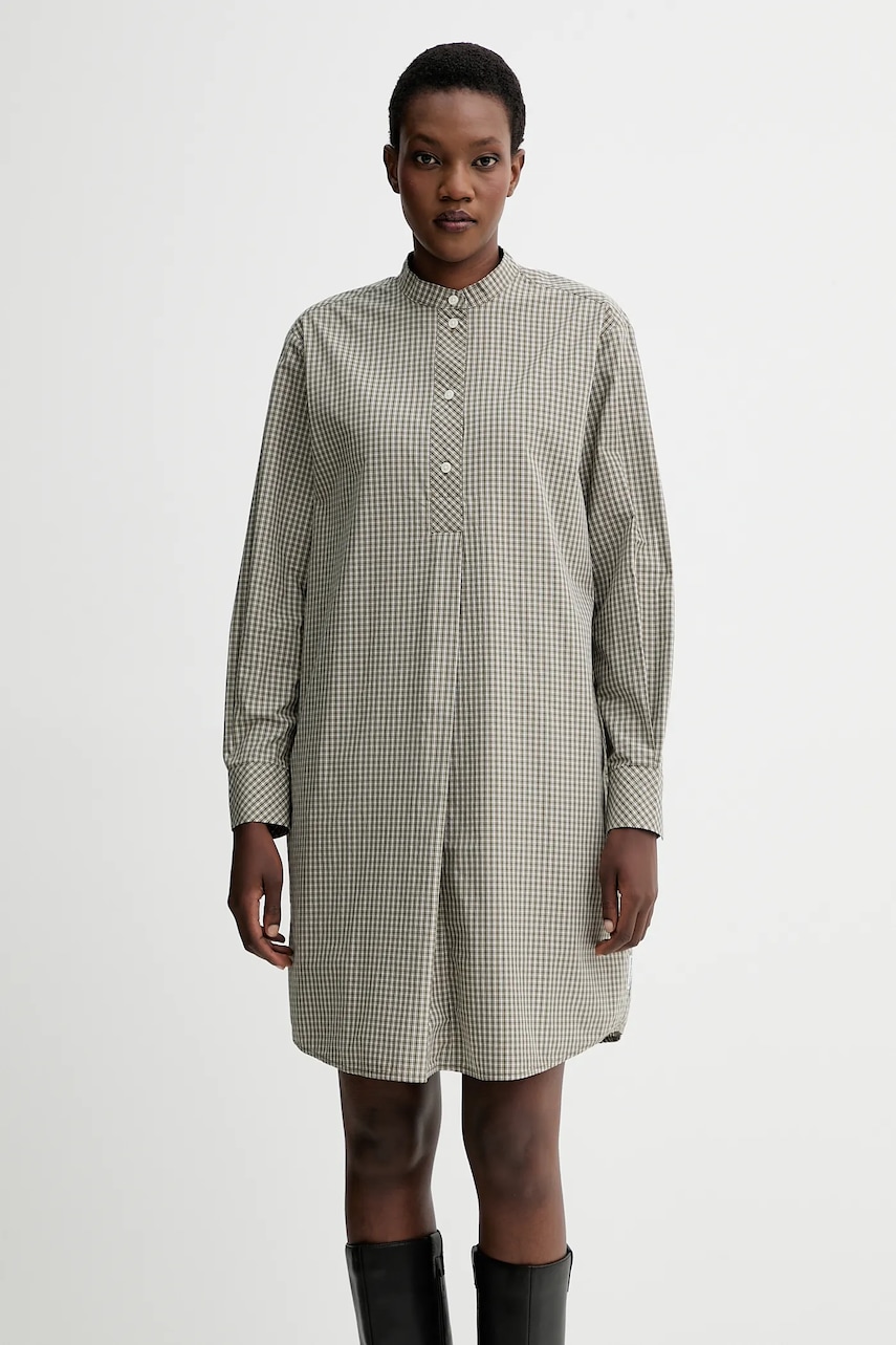 Marc O\'Polo rochie din bumbac culoarea verde, mini, oversize, 5000007196