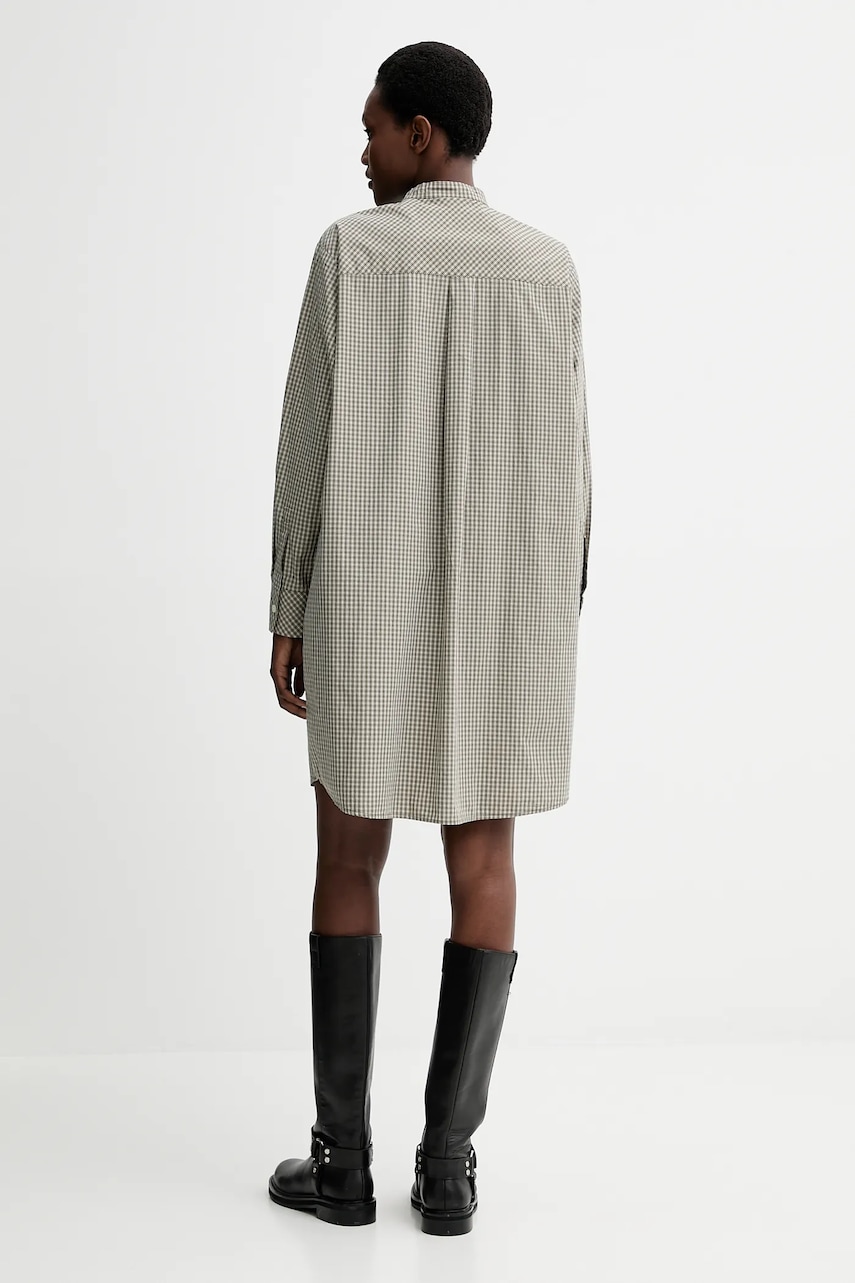 Бавовняна сукня Marc O'Polo колір зелений mini oversize 5000007196
