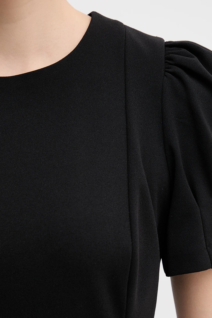 Сукня Dkny колір чорний mini облягаюча DD5I197A