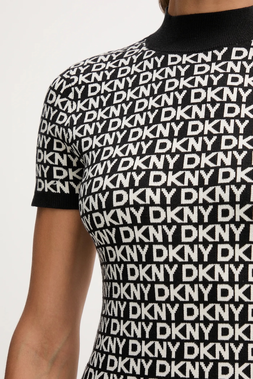 Сукня Dkny колір чорний mini пряма DJ5R0911