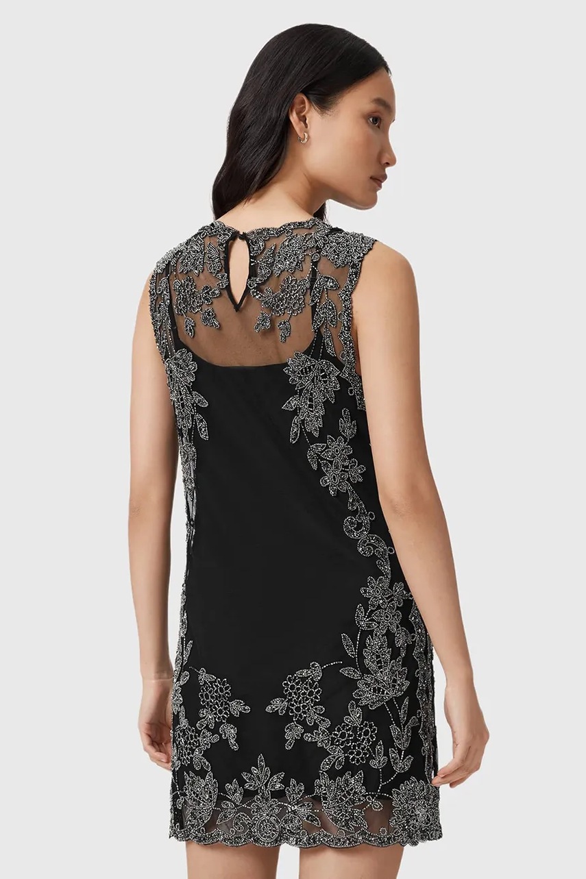 Сукня AllSaints INAYA колір чорний mini пряма W043DD