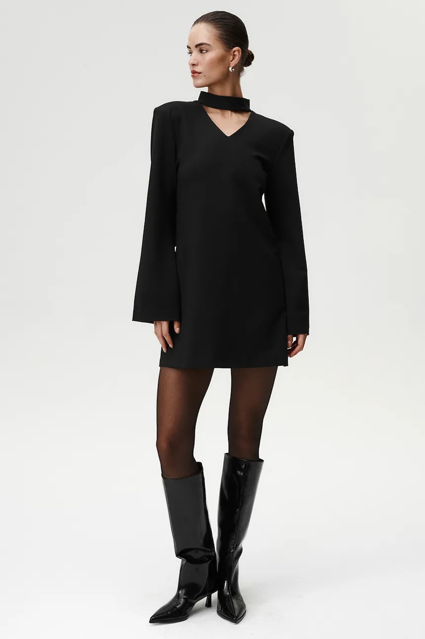 Undress Code rochie culoarea negru, mini, drept, 1065