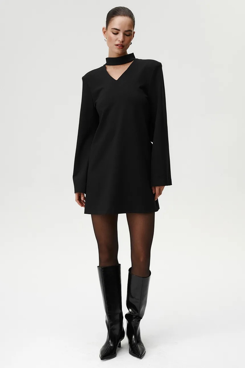 Сукня Undress Code колір чорний mini пряма 1065