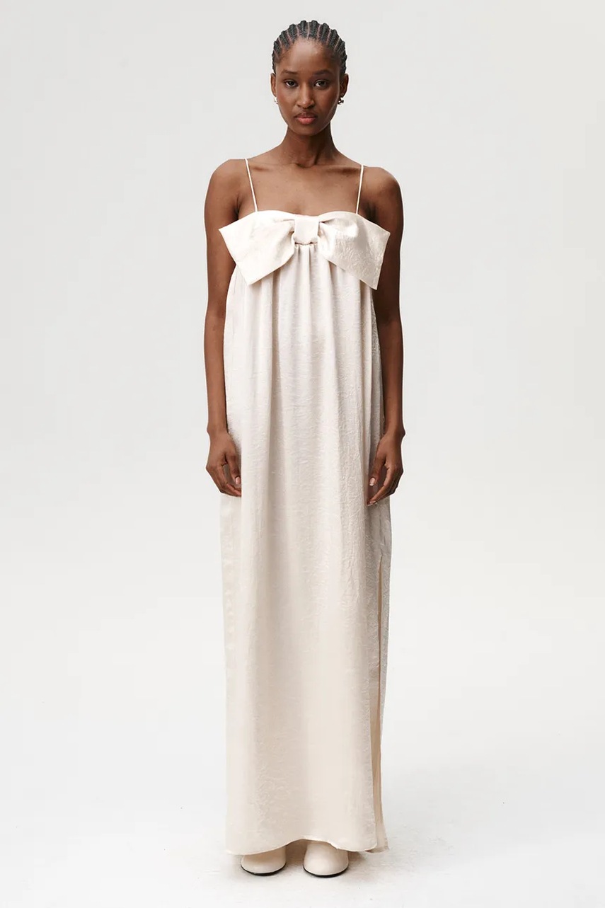 Сукня Undress Code колір бежевий maxi oversize 1038