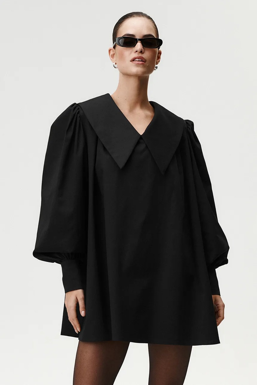 Сукня Undress Code колір чорний mini oversize 1053