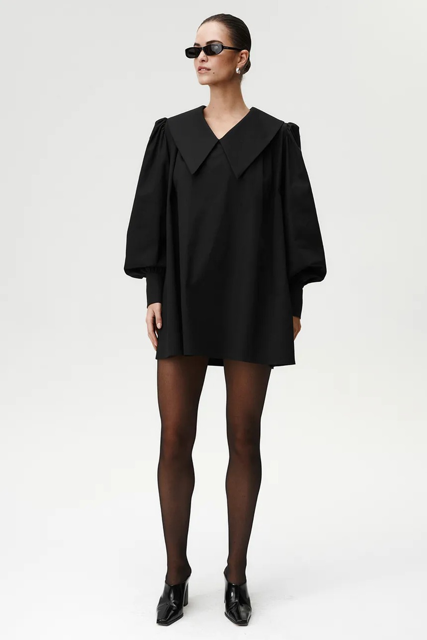 Сукня Undress Code колір чорний mini oversize 1053