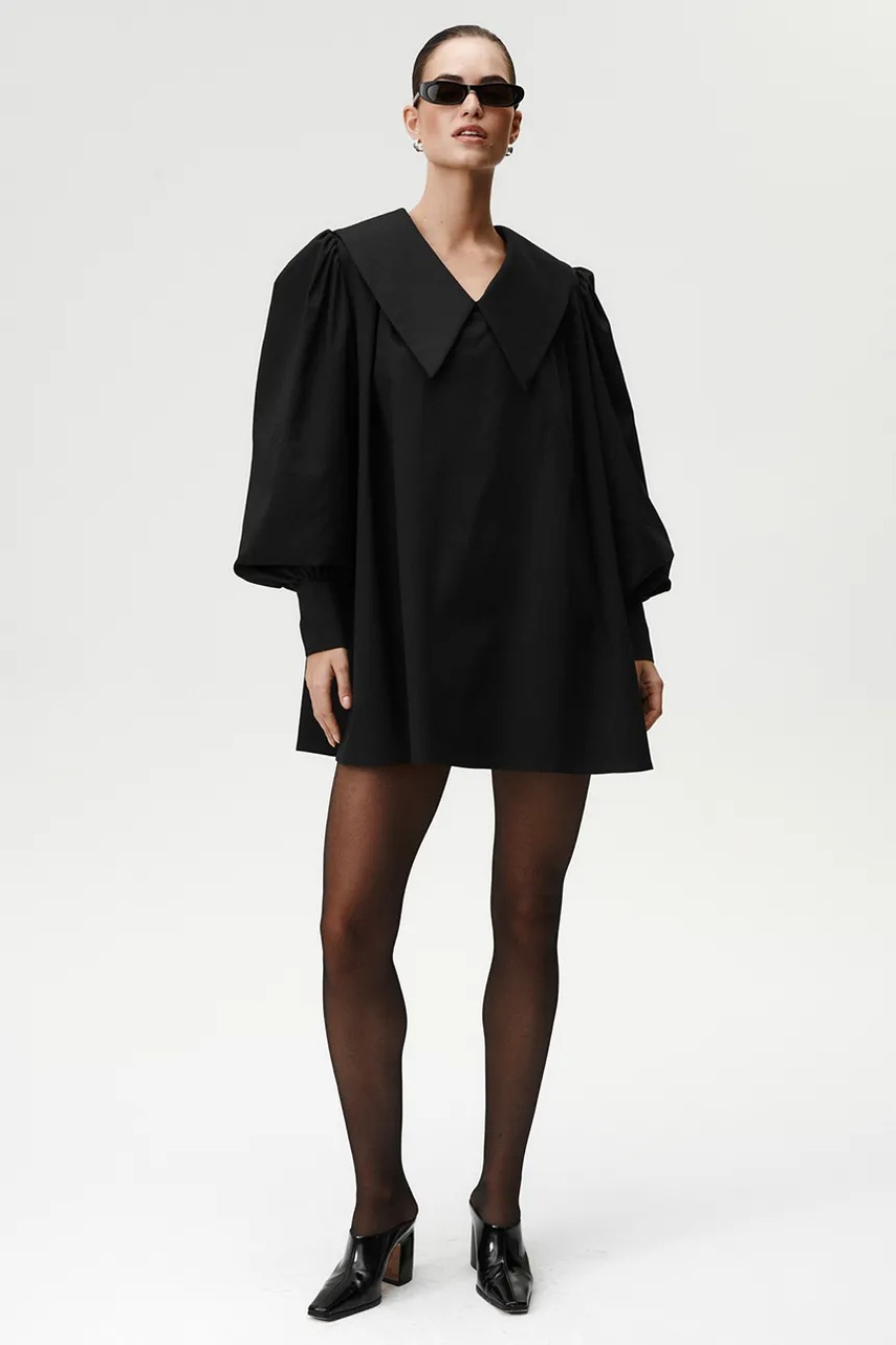 Сукня Undress Code колір чорний mini oversize 1053