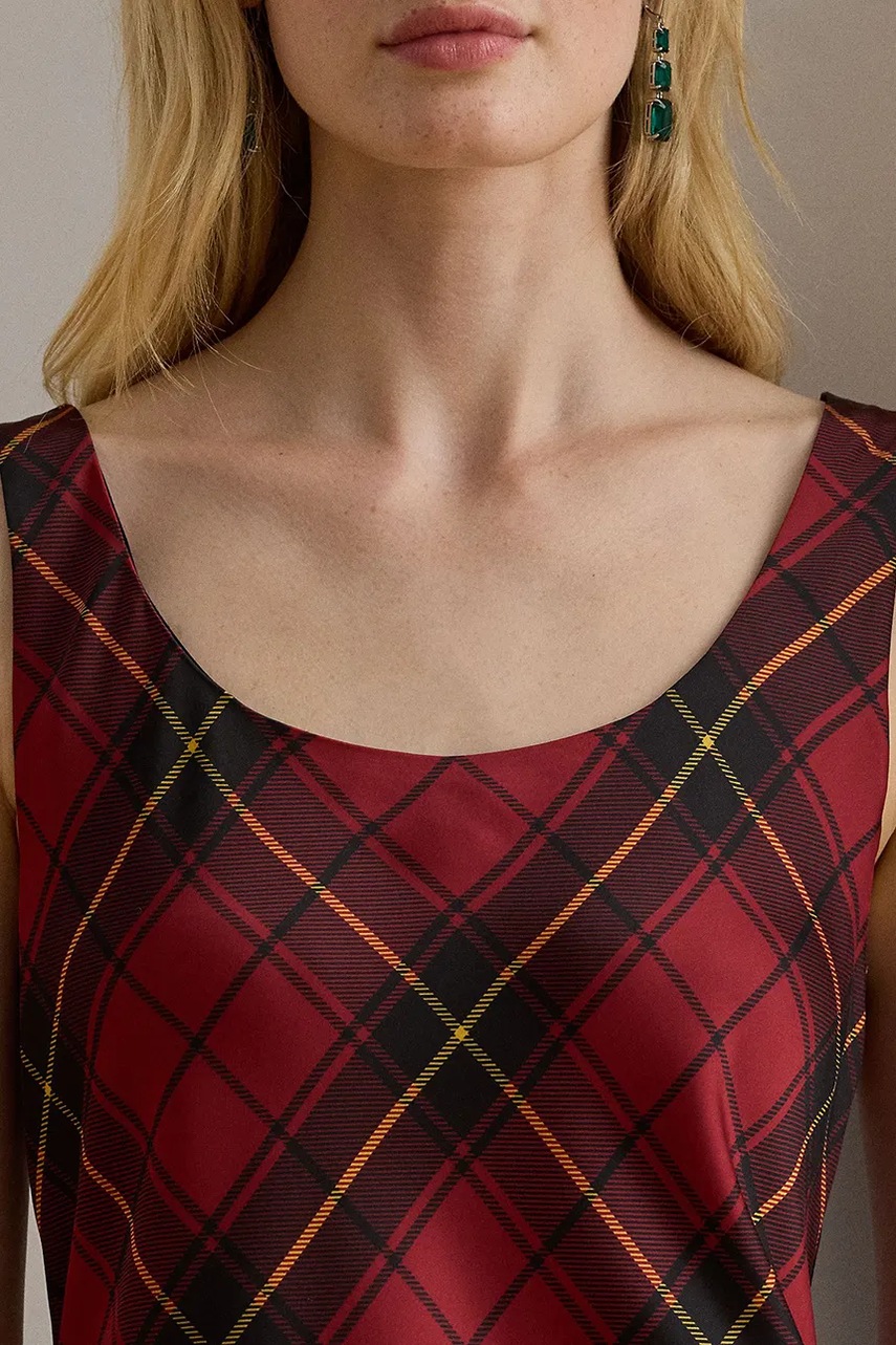 Сукня Lauren Ralph Lauren колір чорний midi розкльошена 200979919