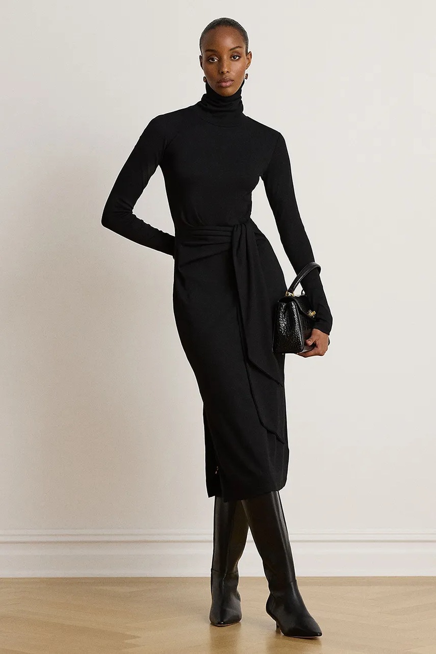 Lauren Ralph Lauren Lauren Ralph Lauren φόρεμα με βαμβάκι - 5