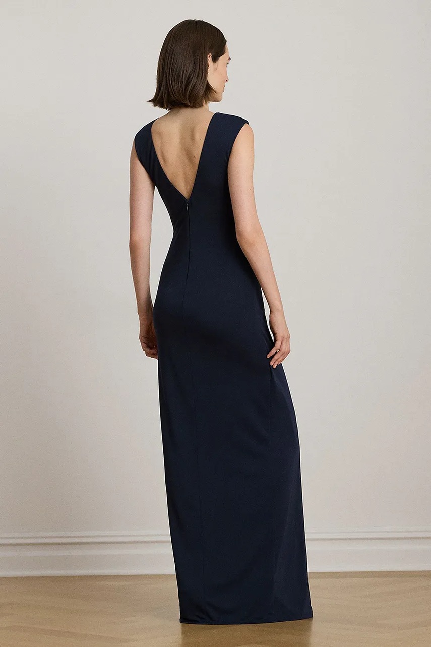 Сукня Lauren Ralph Lauren колір синій maxi облягаюча 253979877