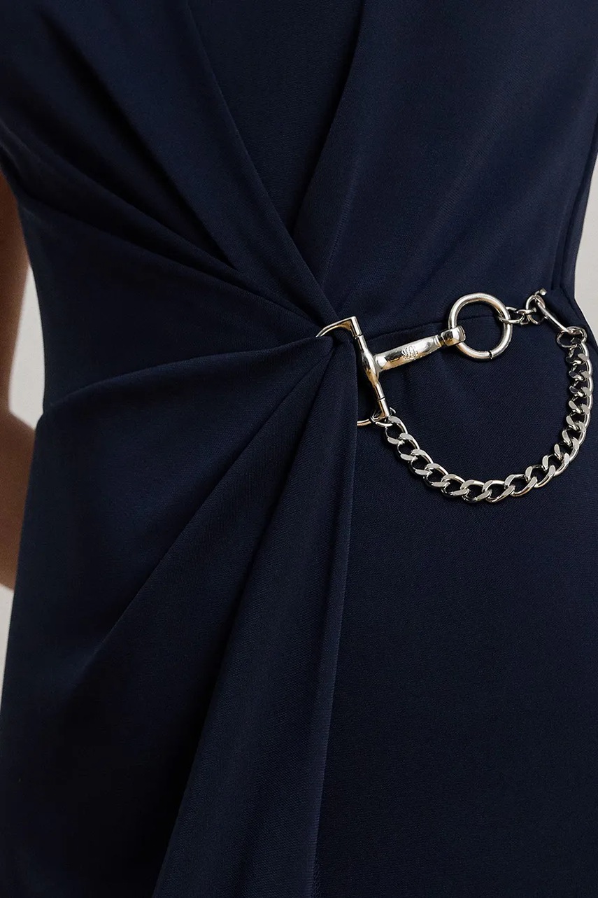 Сукня Lauren Ralph Lauren колір синій maxi облягаюча 253979877