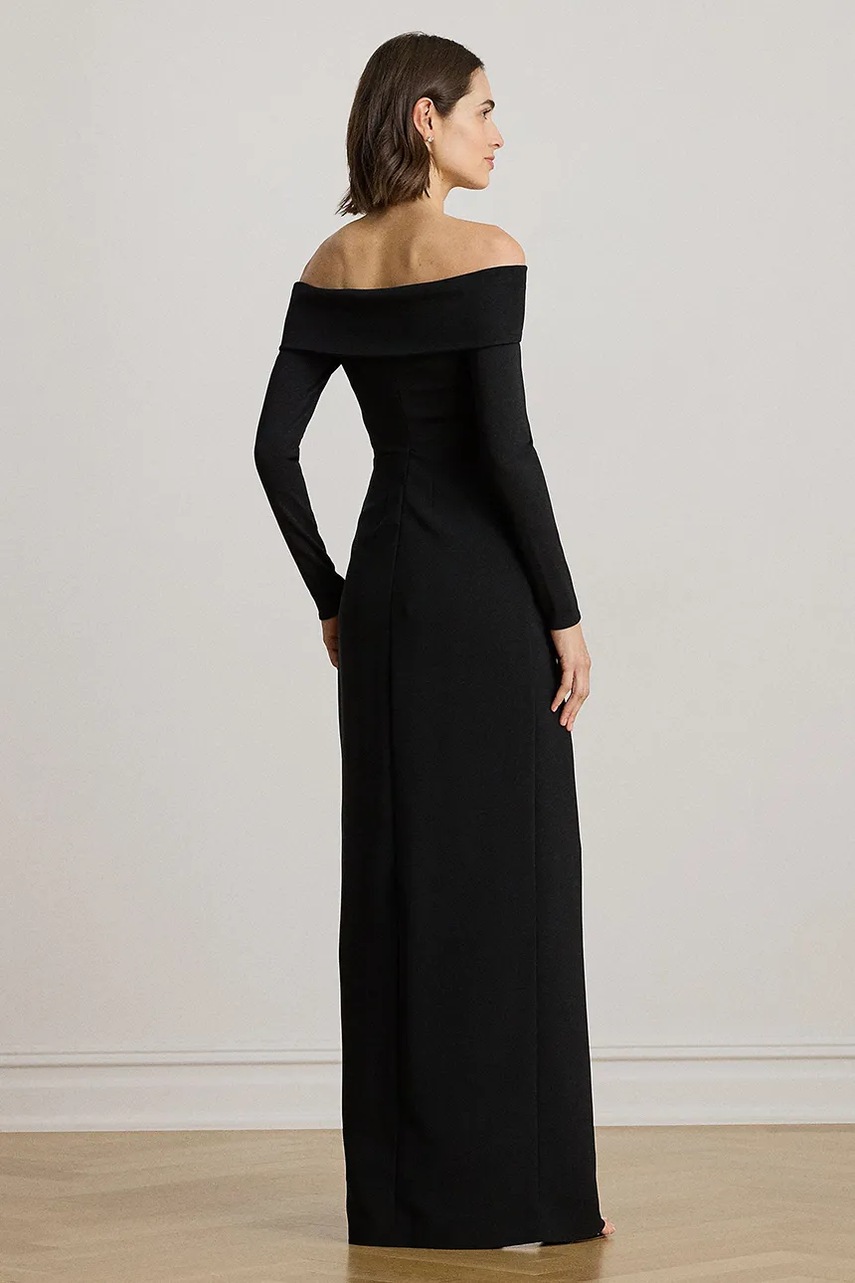 Сукня Lauren Ralph Lauren колір чорний maxi облягаюча 253982108