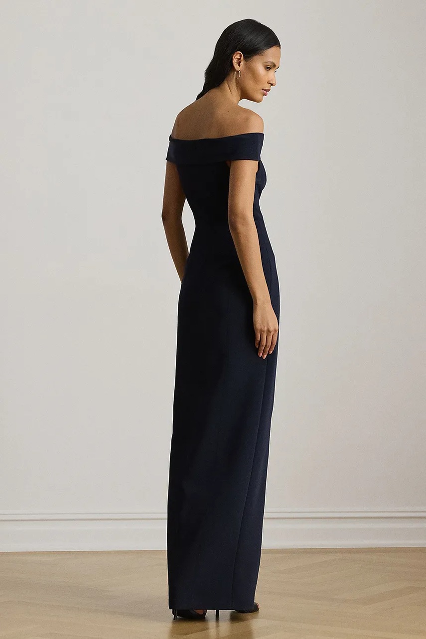 Сукня Lauren Ralph Lauren колір синій maxi облягаюча 253982109
