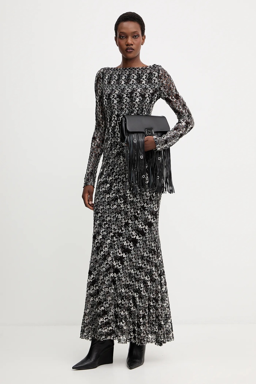 Платье Missoni цвет чёрный maxi расклешённая Платье Missoni цвет чёрный maxi расклешённая