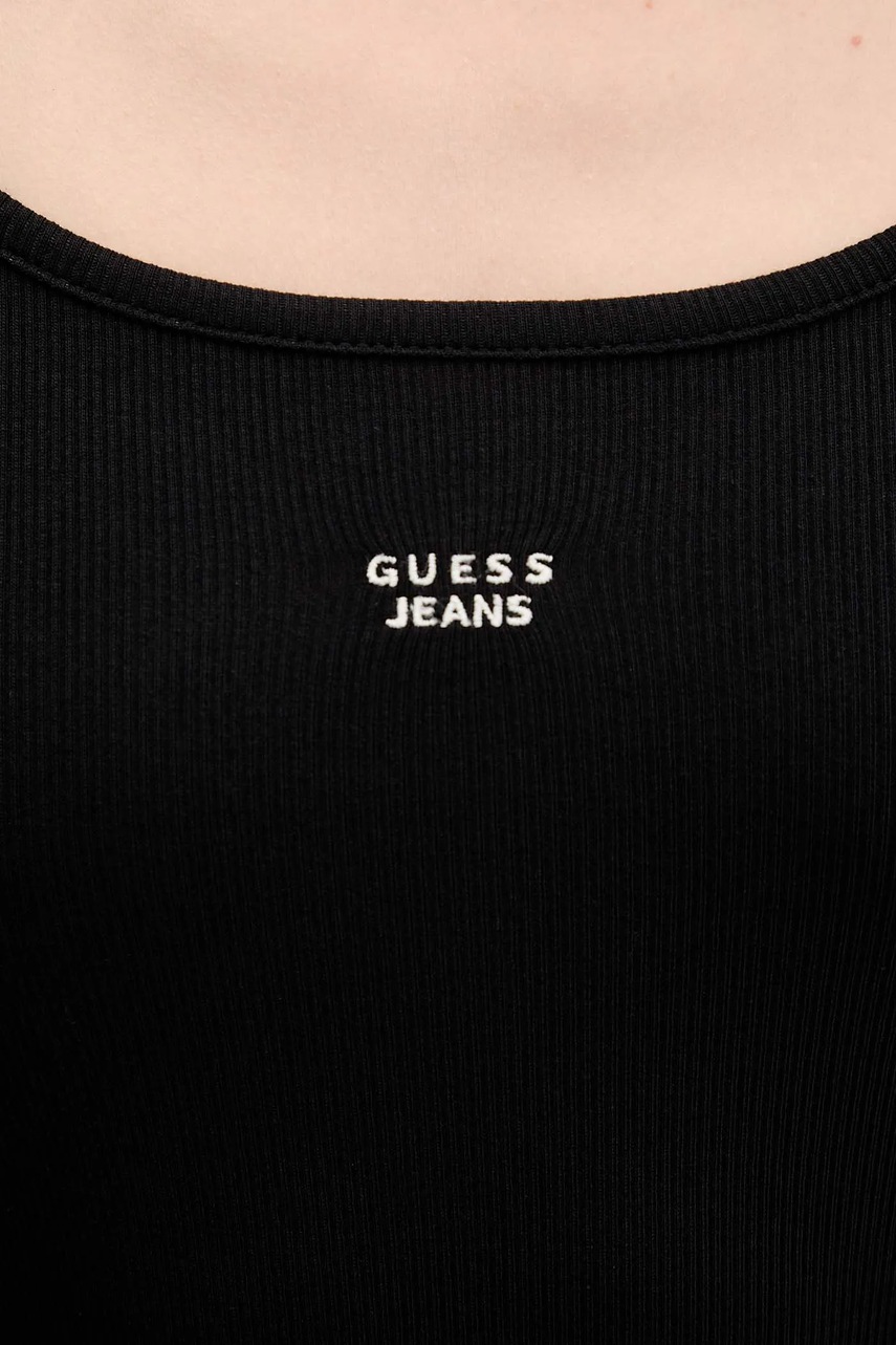 Сукня Guess Jeans колір чорний mini облягаюча W5BK12 KA0H1