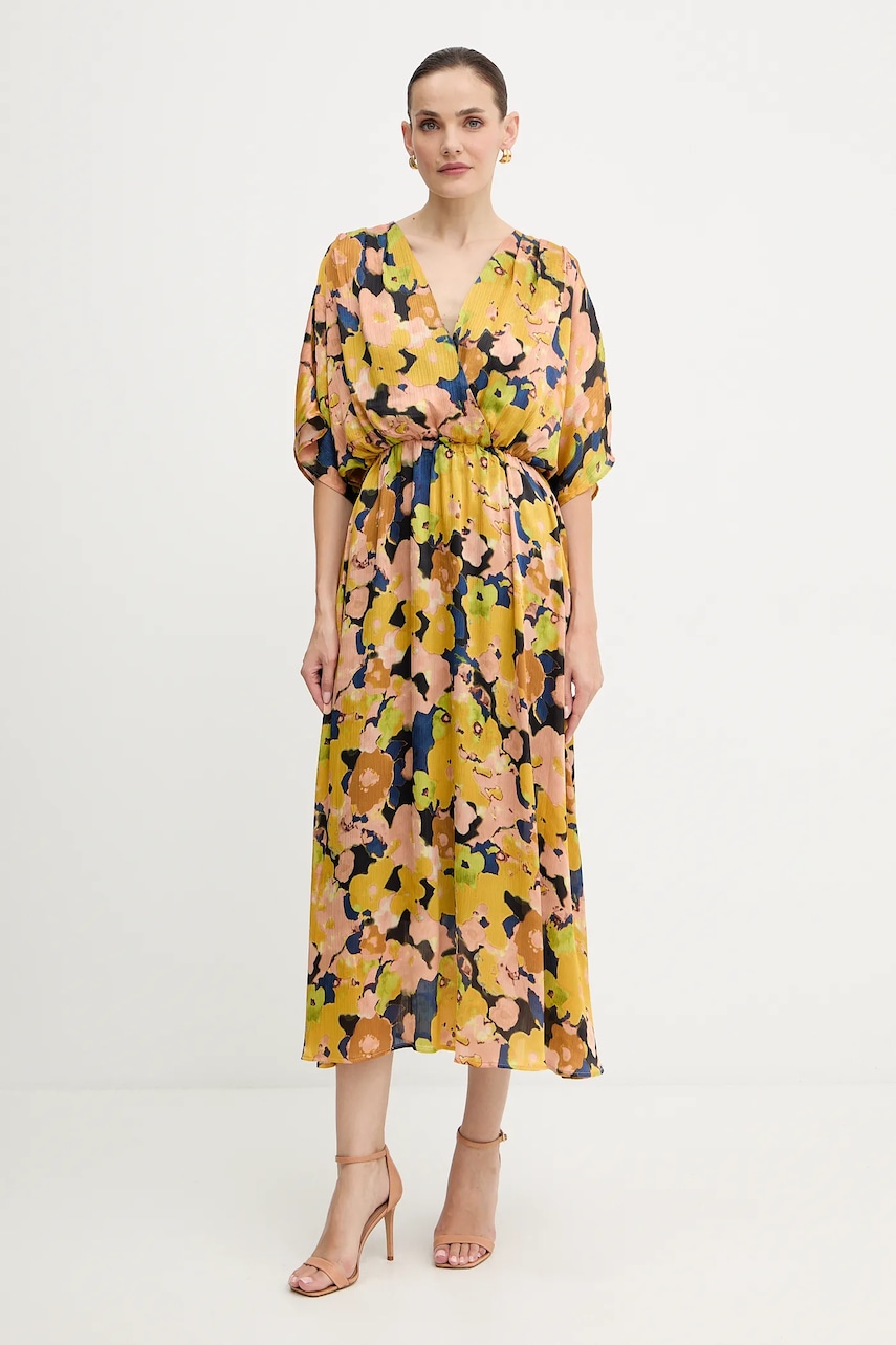 Morgan rochie culoarea galben, maxi, evazați, RGINO.F