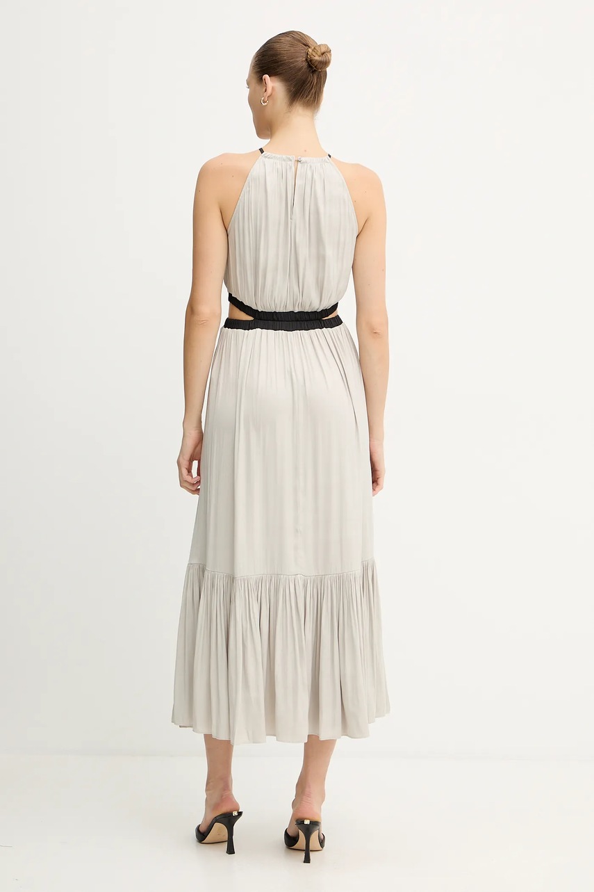 Платье Morgan цвет бежевый maxi расклешённое RLIMON