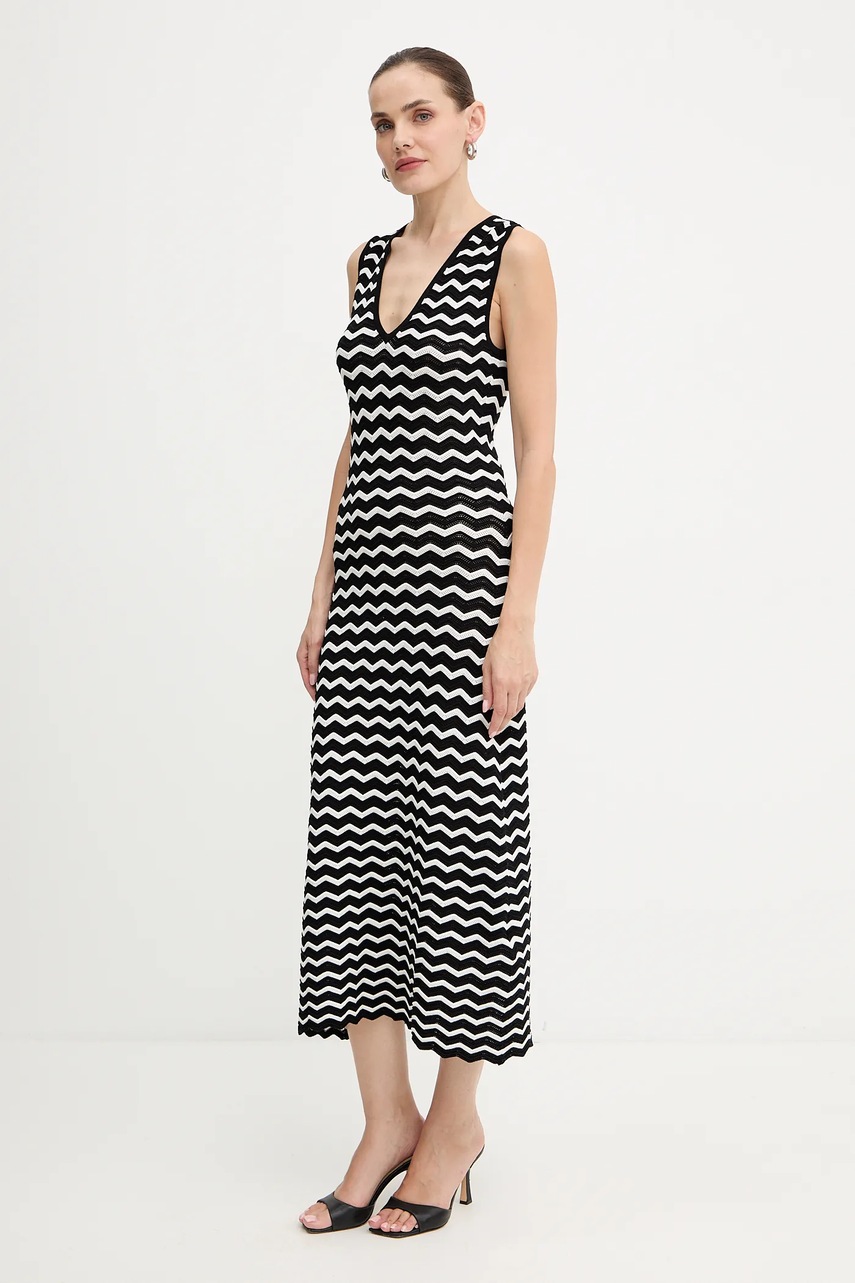 Платье Morgan цвет чёрный maxi облегающее RMUSHA