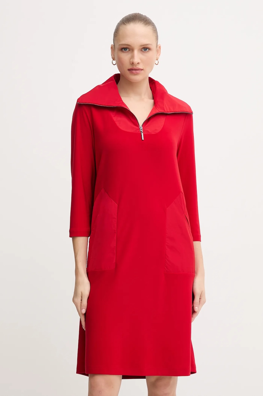 Joseph Ribkoff rochie culoarea roșu, mini, drept, 244045