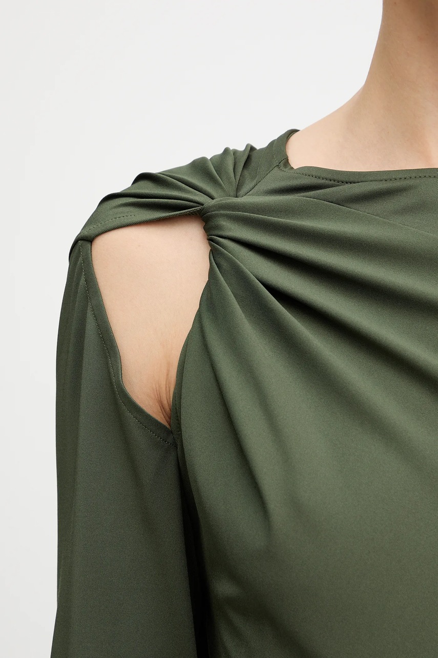 Сукня Victoria Beckham колір зелений maxi пряма 1425JDR006789A