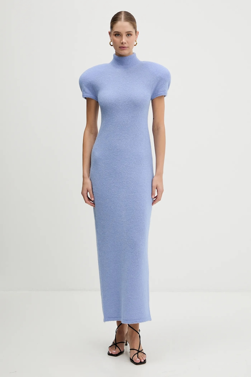 Φόρεμα με προσθήκη μαλλιού La Mania NOIR