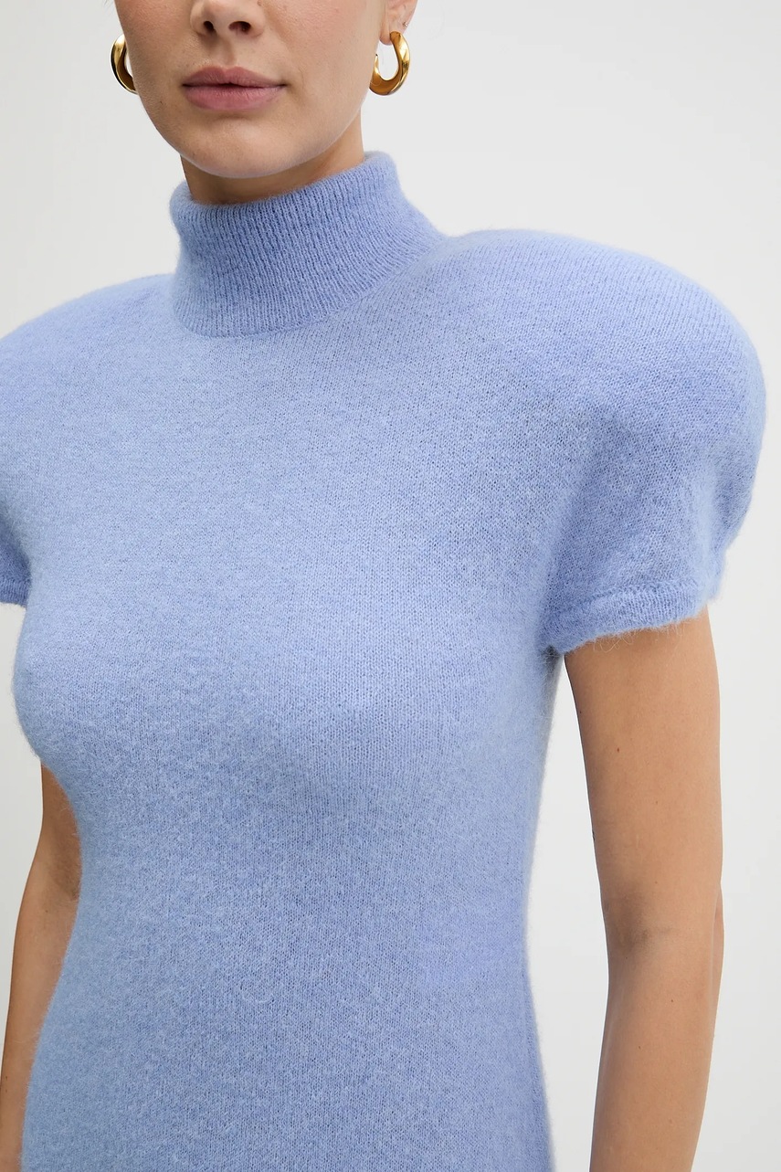 Сукня з додаванням вовни La Mania NOIR maxi облягаюча NOIR