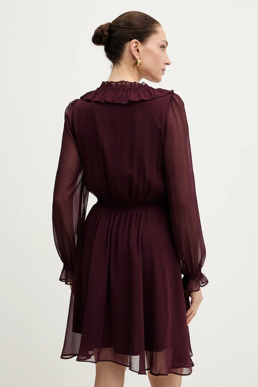 Сукня Morgan колір бордовий mini розкльошена RCATHY