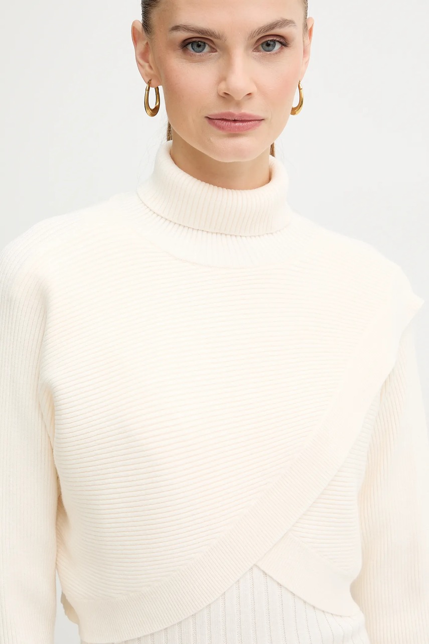 Сукня і светр Morgan колір бежевий midi облягаючі RMORIA