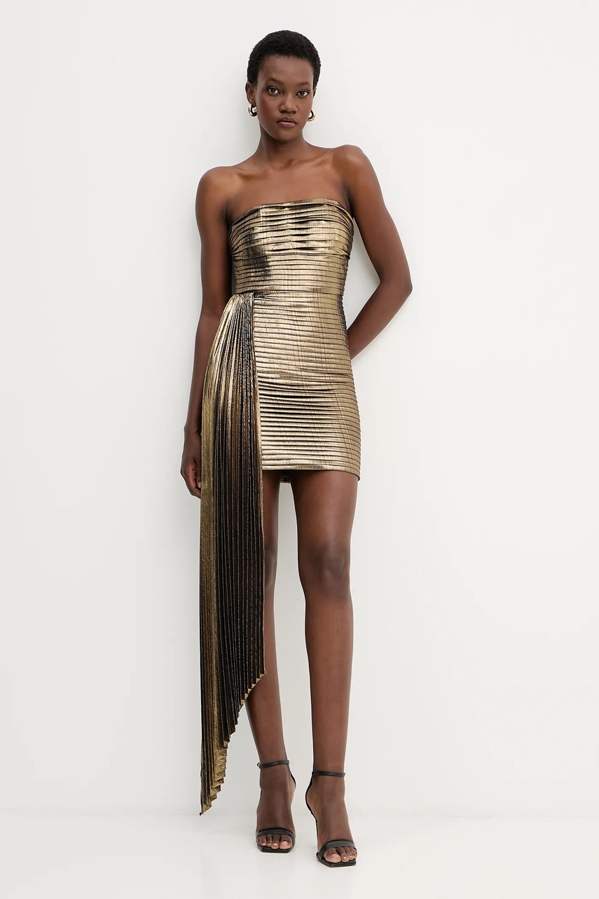 Сукня Retrofete Marcy колір золотий mini облягаюча FW24-9673