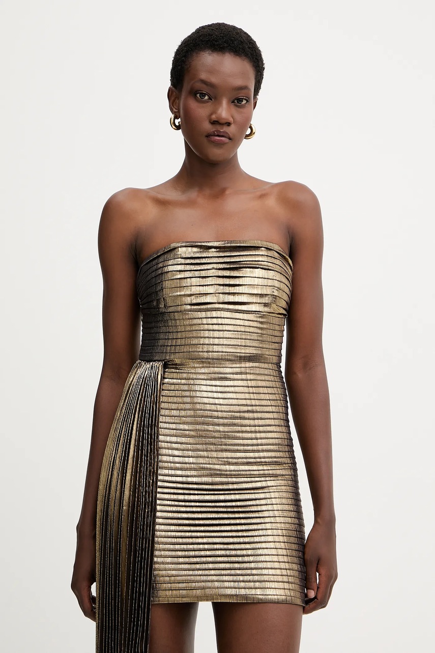 Сукня Retrofete Marcy колір золотий mini облягаюча FW24-9673