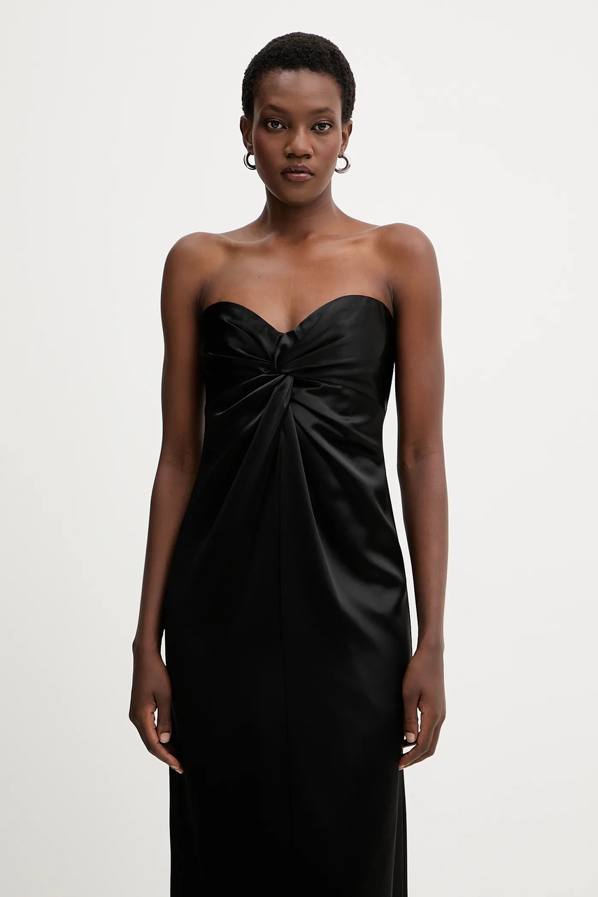 Сукня Retrofete Olivine колір чорний maxi облягаюча FW24-9769