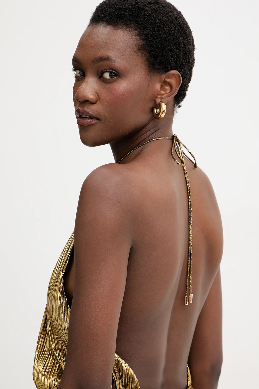 Сукня Retrofete Lavinia колір золотий mini облягаюча R-FW25-11899-17