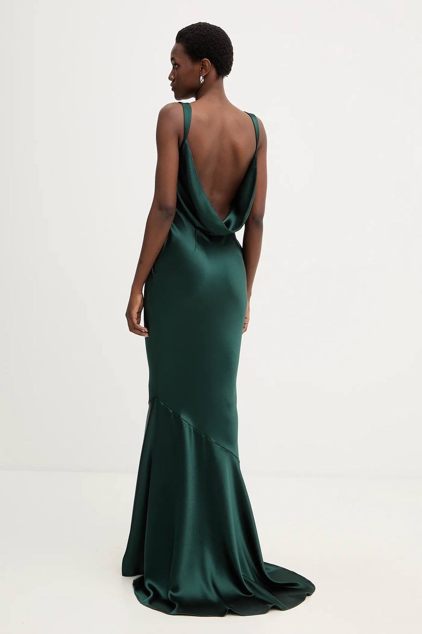 Сукня Retrofete Vinicia колір зелений maxi розкльошена R-FW25-11952-17