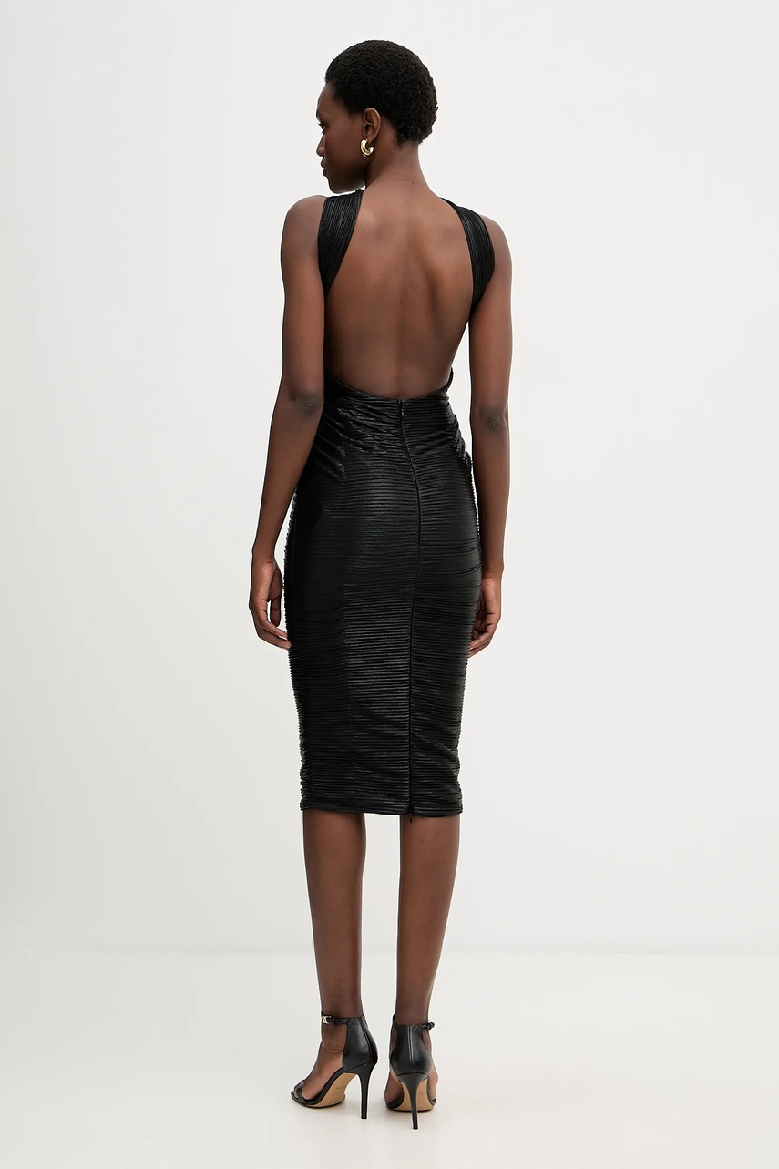 Сукня Retrofete Maelis колір чорний midi облягаюча R-FW25-12076-17