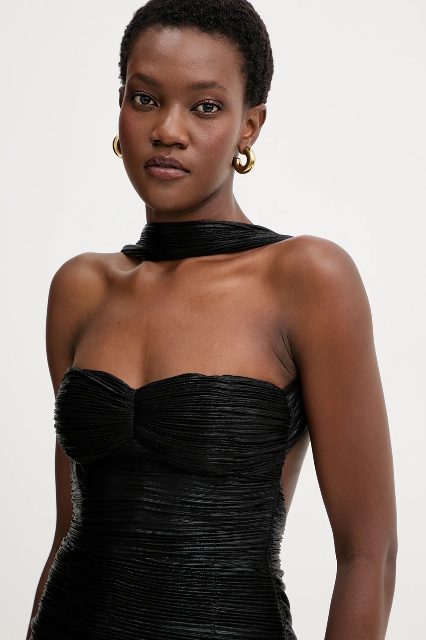 Сукня Retrofete Maelis колір чорний midi облягаюча R-FW25-12076-17