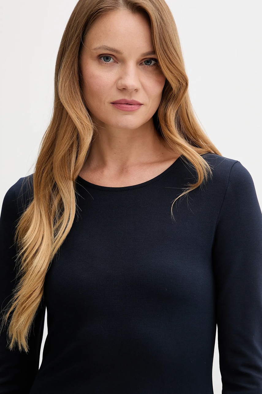 Сукня Gant колір синій maxi розкльошена 4503459