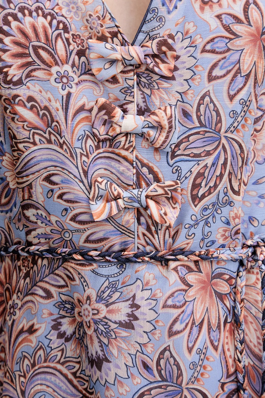 Сукня з додаванням шовку Hale BOB колір синій mini розкльошена 55AL612A