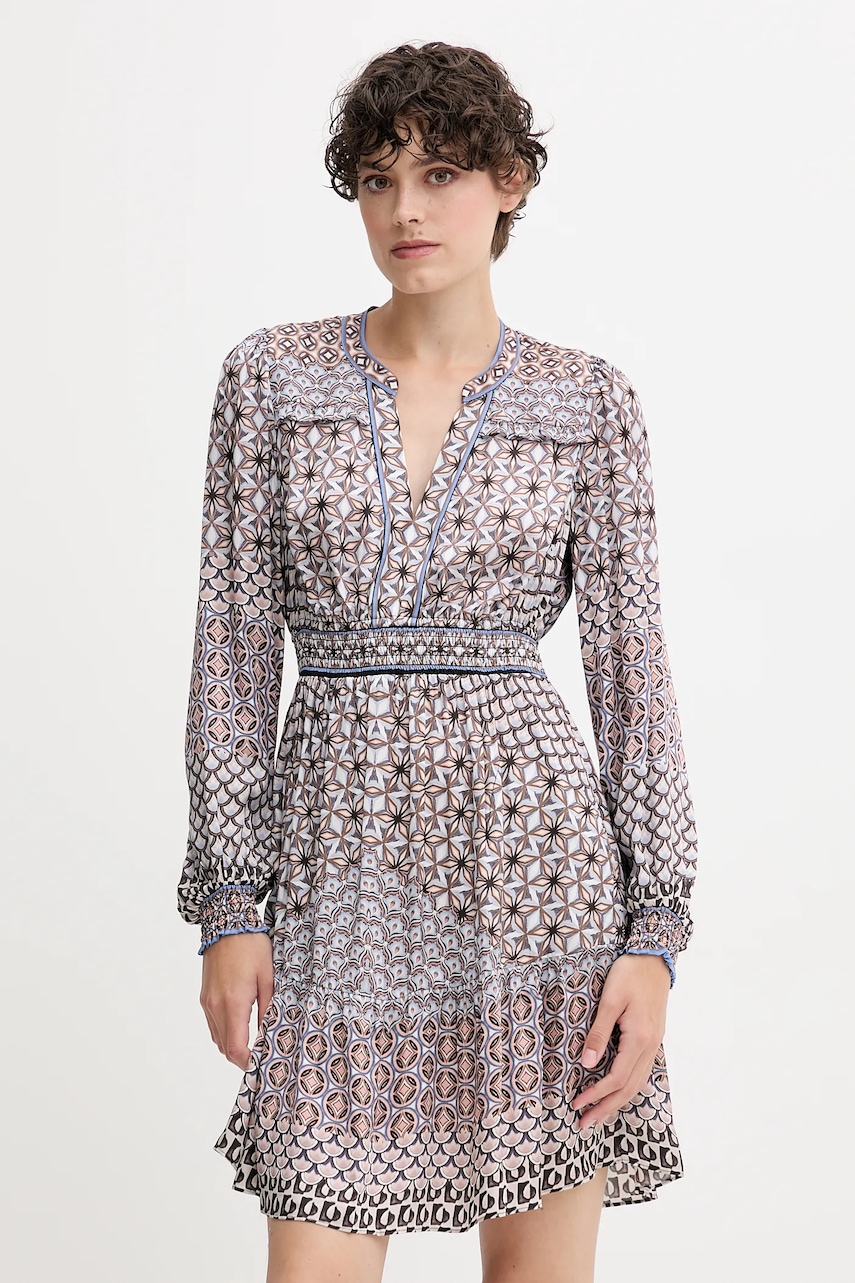 Hale BOB rochie culoarea maro, mini, evazați, 55RY660A